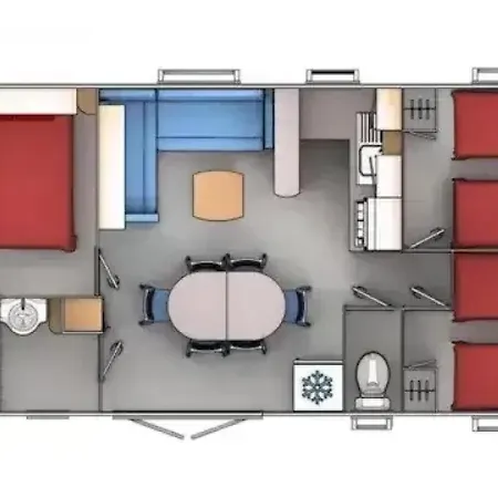 Campsite Zecamping 3 Etoiles Piscine Chauffee Toboggans Pet Friendly Locatif Tv 8 Pers